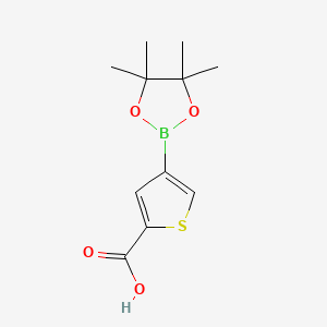 4-(4,4,5,5-Tetramethyl-1,3,2-dioxaborolan-2-yl)thiophene-2-carboxylic acid