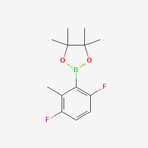 molecular formula C13H17BF2O2 B1367717 2-(3,6-Difluoro-2-methylphenyl)-4,4,5,5-tetramethyl-1,3,2-dioxaborolane CAS No. 1025707-98-5