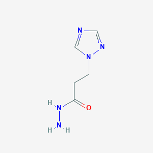 molecular formula C5H9N5O B1367723 3-(1H-1,2,4-triazol-1-yl)propanehydrazide 