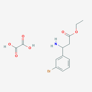 Ethyl 3-amino-3-(3-bromophenyl)propanoate oxalate