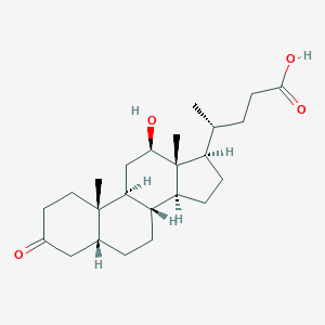 molecular formula C24H38O4 B136774 12beta-Hydroxy-3-oxo-5beta-cholan-24-oic Acid CAS No. 136892-43-8