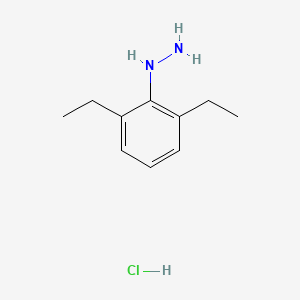 molecular formula C10H17ClN2 B1367742 (2,6-Diethylphenyl)hydrazine hydrochloride CAS No. 132370-95-7