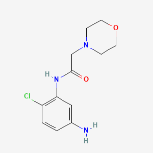 molecular formula C12H16ClN3O2 B1367745 N-(5-amino-2-chlorophenyl)-2-(morpholin-4-yl)acetamide 