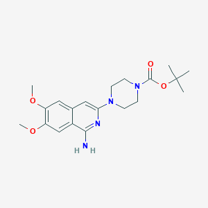 molecular formula C20H28N4O4 B1367749 tert-Butyl 4-(1-amino-6,7-dimethoxyisoquinolin-3-yl)piperazine-1-carboxylate 