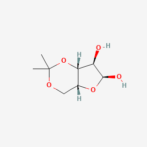 molecular formula C8H14O5 B1367754 (4Ar,6S,7R,7aR)-2,2-dimethyl-4a,6,7,7a-tetrahydro-4H-furo[3,2-d][1,3]dioxine-6,7-diol 
