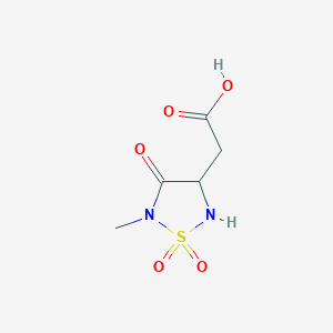 2-(5-Methyl-1,1-dioxido-4-oxo-1,2,5-thiadiazolidin-3-yl)acetic acid