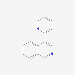 molecular formula C14H10N2 B1367767 4-Pyridin-2-yl-isoquinoline CAS No. 112370-16-8