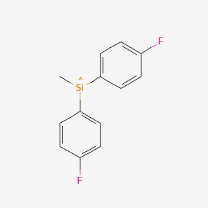 molecular formula C13H11F2Si B1367769 Bis(p-fluorophenyl)methylsilane 