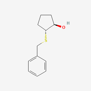(1R,2R)-2-(benzylsulfanyl)cyclopentan-1-ol
