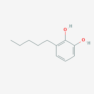 molecular formula C11H16O2 B1367773 1,2-Benzenediol, 3-pentyl- 