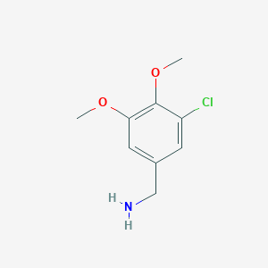 molecular formula C9H12ClNO2 B1367784 (3-Chloro-4,5-dimethoxyphenyl)methanamine CAS No. 893725-10-5