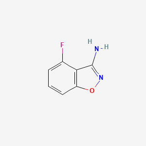 molecular formula C7H5FN2O B1367791 4-Fluoro-1,2-benzoxazol-3-amine CAS No. 904815-05-0