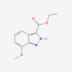 molecular formula C11H12N2O3 B1367825 Ethyl 7-methoxy-1H-indazole-3-carboxylate CAS No. 885278-98-8