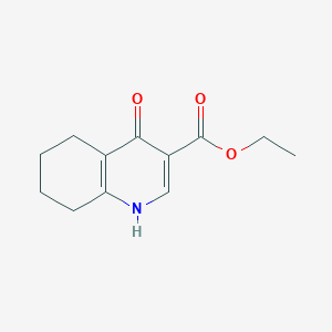 molecular formula C12H15NO3 B13678307 Ethyl 4-hydroxy-5,6,7,8-tetrahydroquinoline-3-carboxylate 