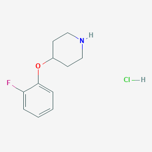 molecular formula C11H15ClFNO B1367831 4-(2-Fluorophenoxy)piperidine hydrochloride CAS No. 3413-29-4