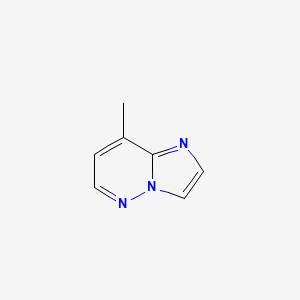 molecular formula C7H7N3 B13678351 8-Methylimidazo[1,2-b]pyridazine 