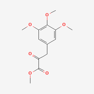 molecular formula C13H16O6 B13678386 Methyl 2-oxo-3-(3,4,5-trimethoxyphenyl)propanoate 