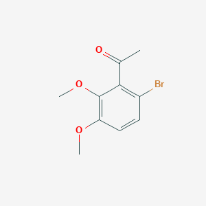 molecular formula C10H11BrO3 B13678410 1-(6-Bromo-2,3-dimethoxyphenyl)ethanone 