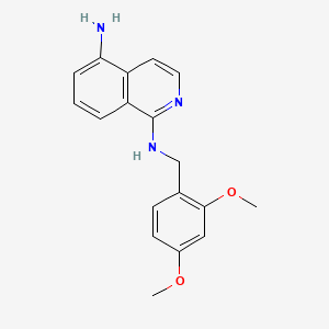molecular formula C18H19N3O2 B13678465 N1-(2,4-Dimethoxybenzyl)isoquinoline-1,5-diamine 