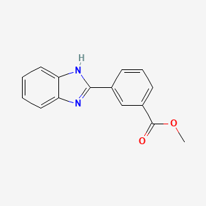 molecular formula C15H12N2O2 B1367847 Methyl 3-(1H-benzo[D]imidazol-2-YL)benzoate CAS No. 421552-88-7