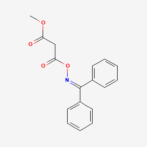 molecular formula C17H15NO4 B13678577 Methyl 3-[[(diphenylmethylene)amino]oxy]-3-oxopropanoate 