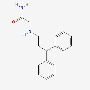 molecular formula C17H20N2O B1367860 2-(3,3-Diphenylpropylamino)acetamide CAS No. 76991-05-4