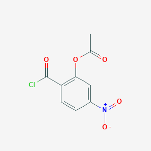 molecular formula C9H6ClNO5 B13678624 2-(Chlorocarbonyl)-5-nitrophenyl Acetate 