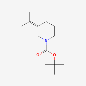 molecular formula C13H23NO2 B13678666 1-Boc-3-(propan-2-ylidene)piperidine 