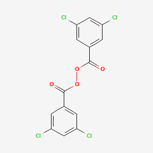 molecular formula C14H6Cl4O4 B13678700 Peroxide, bis(3,5-dichlorobenzoyl) CAS No. 92167-17-4