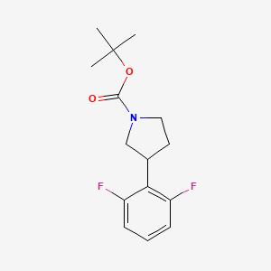 molecular formula C15H19F2NO2 B13678708 1-Boc-3-(2,6-difluorophenyl)pyrrolidine 