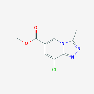 molecular formula C9H8ClN3O2 B13678765 Methyl 8-Chloro-3-methyl-[1,2,4]triazolo[4,3-a]pyridine-6-carboxylate 