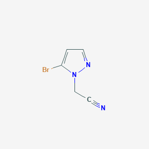 molecular formula C5H4BrN3 B13678809 2-(5-Bromo-1-pyrazolyl)acetonitrile 