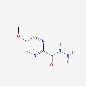 molecular formula C6H8N4O2 B13678816 2-Pyrimidinecarboxylic acid, 5-methoxy-, hydrazide CAS No. 87362-26-3