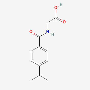 molecular formula C12H15NO3 B1367886 [(4-Isopropylbenzoyl)amino]acetic acid CAS No. 88416-62-0