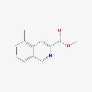 molecular formula C12H11NO2 B13678874 Methyl 5-methylisoquinoline-3-carboxylate 