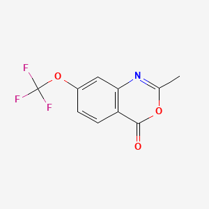 molecular formula C10H6F3NO3 B13678911 2-Methyl-7-(trifluoromethoxy)-4H-benzo[d][1,3]oxazin-4-one 