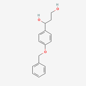 molecular formula C16H18O3 B13678918 (S)-1-[4-(Benzyloxy)phenyl]-1,3-propanediol 