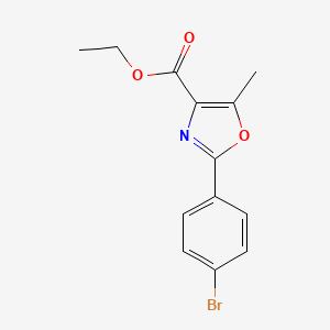 molecular formula C13H12BrNO3 B13678954 Ethyl 2-(4-Bromophenyl)-5-methyloxazole-4-carboxylate CAS No. 80022-73-7