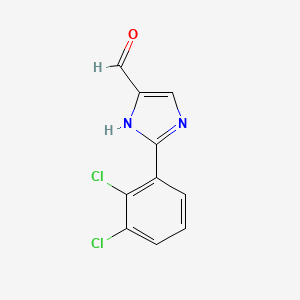 molecular formula C10H6Cl2N2O B13678957 2-(2,3-Dichlorophenyl)-1H-imidazole-5-carbaldehyde 