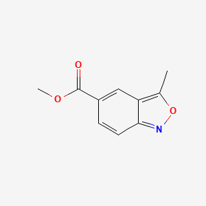 molecular formula C10H9NO3 B13678970 Methyl 3-Methylbenzo[c]isoxazole-5-carboxylate 