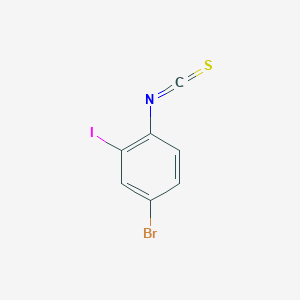 molecular formula C7H3BrINS B13679007 4-Bromo-2-iodophenyl Isothiocyanate 