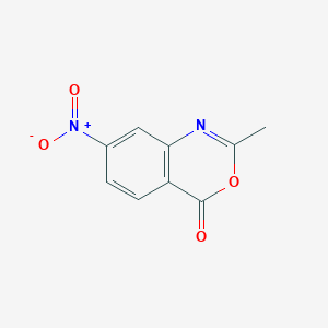 molecular formula C9H6N2O4 B13679014 4H-3,1-Benzoxazin-4-one, 2-methyl-7-nitro- CAS No. 3689-31-4