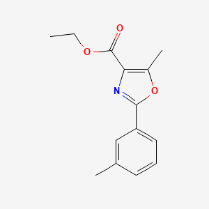 molecular formula C14H15NO3 B13679015 Ethyl 5-Methyl-2-(m-tolyl)oxazole-4-carboxylate 