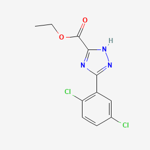 molecular formula C11H9Cl2N3O2 B13679022 Ethyl 5-(2,5-Dichlorophenyl)-1H-1,2,4-triazole-3-carboxylate 