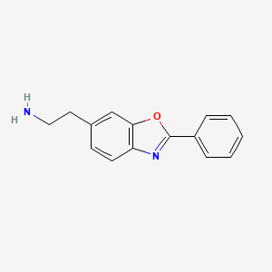 molecular formula C15H14N2O B13679027 2-(2-Phenylbenzo[d]oxazol-6-yl)ethanamine 