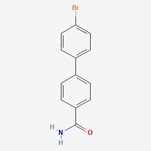 molecular formula C13H10BrNO B13679057 4'-Bromo-[1,1'-biphenyl]-4-carboxamide 