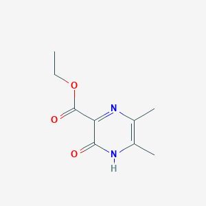 molecular formula C9H12N2O3 B13679080 Ethyl 3-Hydroxy-5,6-dimethylpyrazine-2-carboxylate 