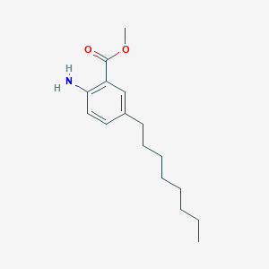 molecular formula C16H25NO2 B13679084 Methyl 2-amino-5-octylbenzoate 