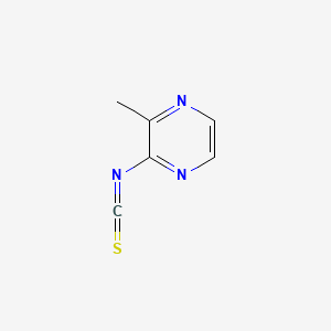 molecular formula C6H5N3S B13679088 2-Isothiocyanato-3-methylpyrazine 