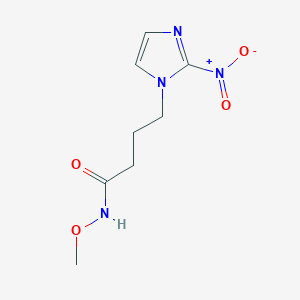 molecular formula C8H12N4O4 B136791 N-methoxy-4-(2-nitroimidazol-1-yl)butanamide CAS No. 140448-34-6